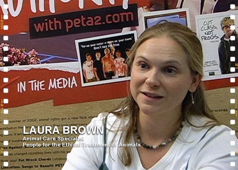 Laura Brown of People for the Ethical Treatment of Animals interviewed on May 5, 2008