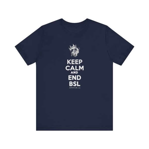 Keep Calm and End BSL t-shirt in navy