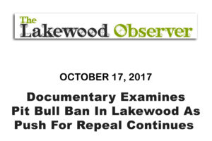 Documentary Examines Pit Bull Ban In Lakewood As Push For Repeal Continues